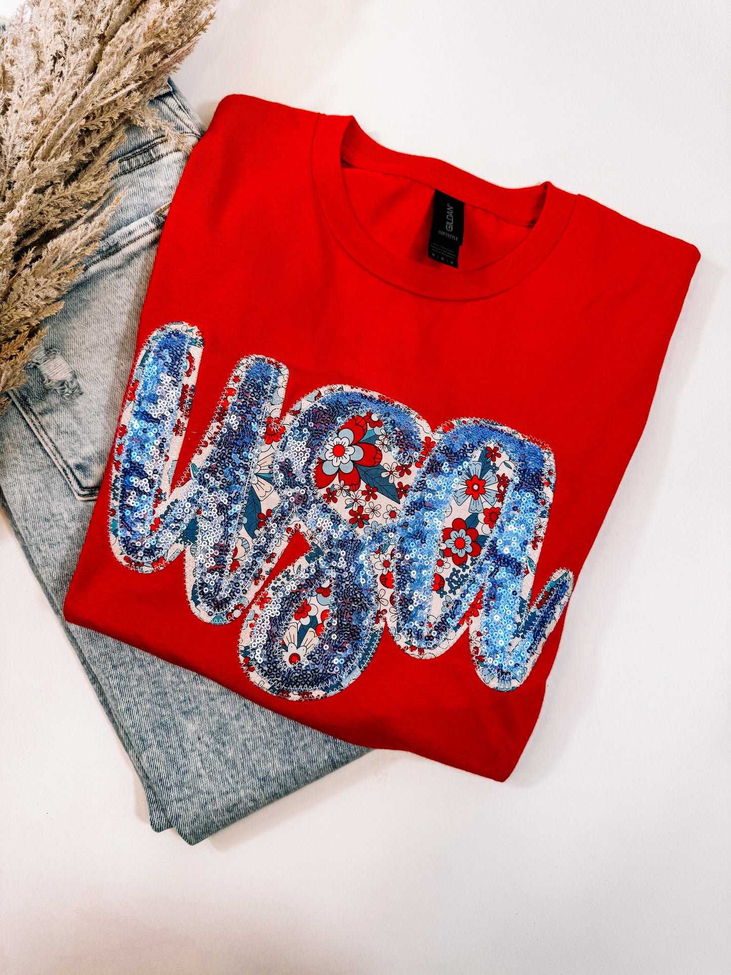 SALE Red USA Short Sleeve