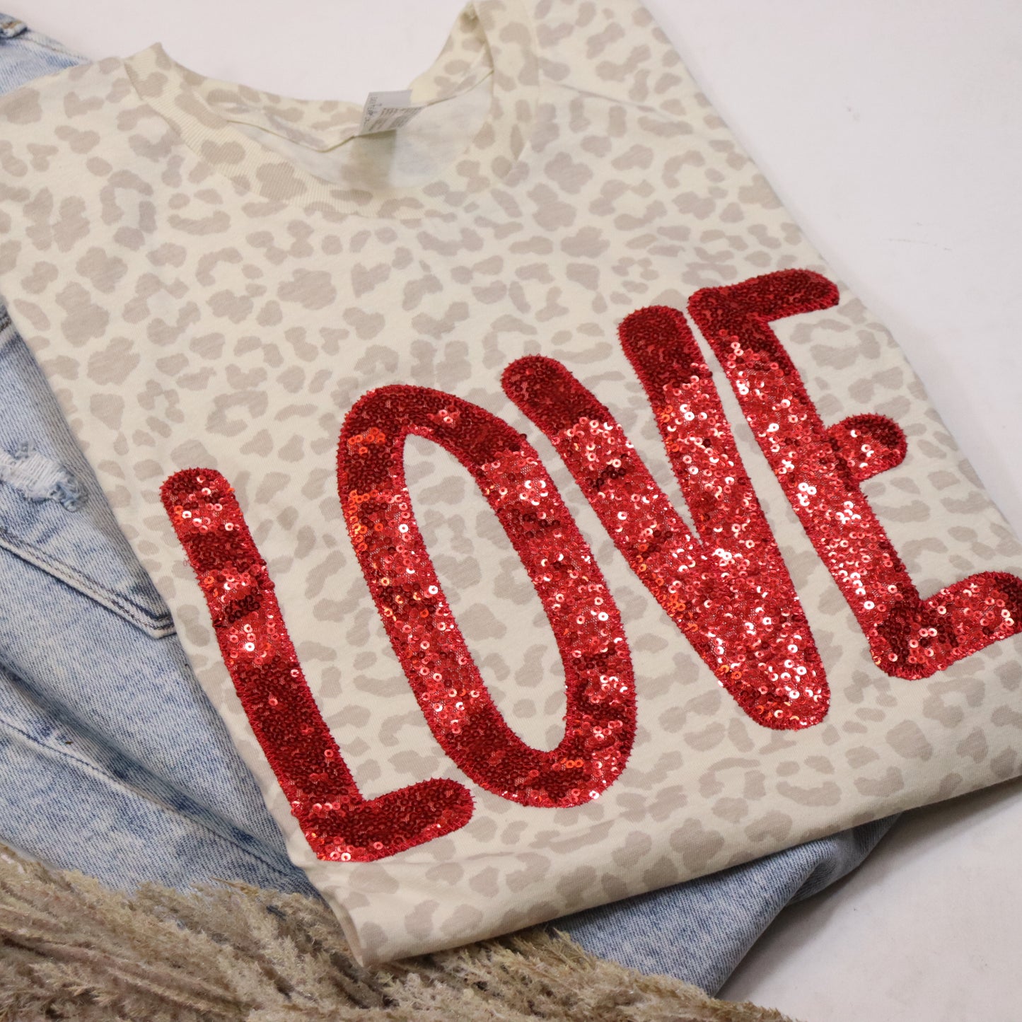 White Leopard Love Short Sleeve