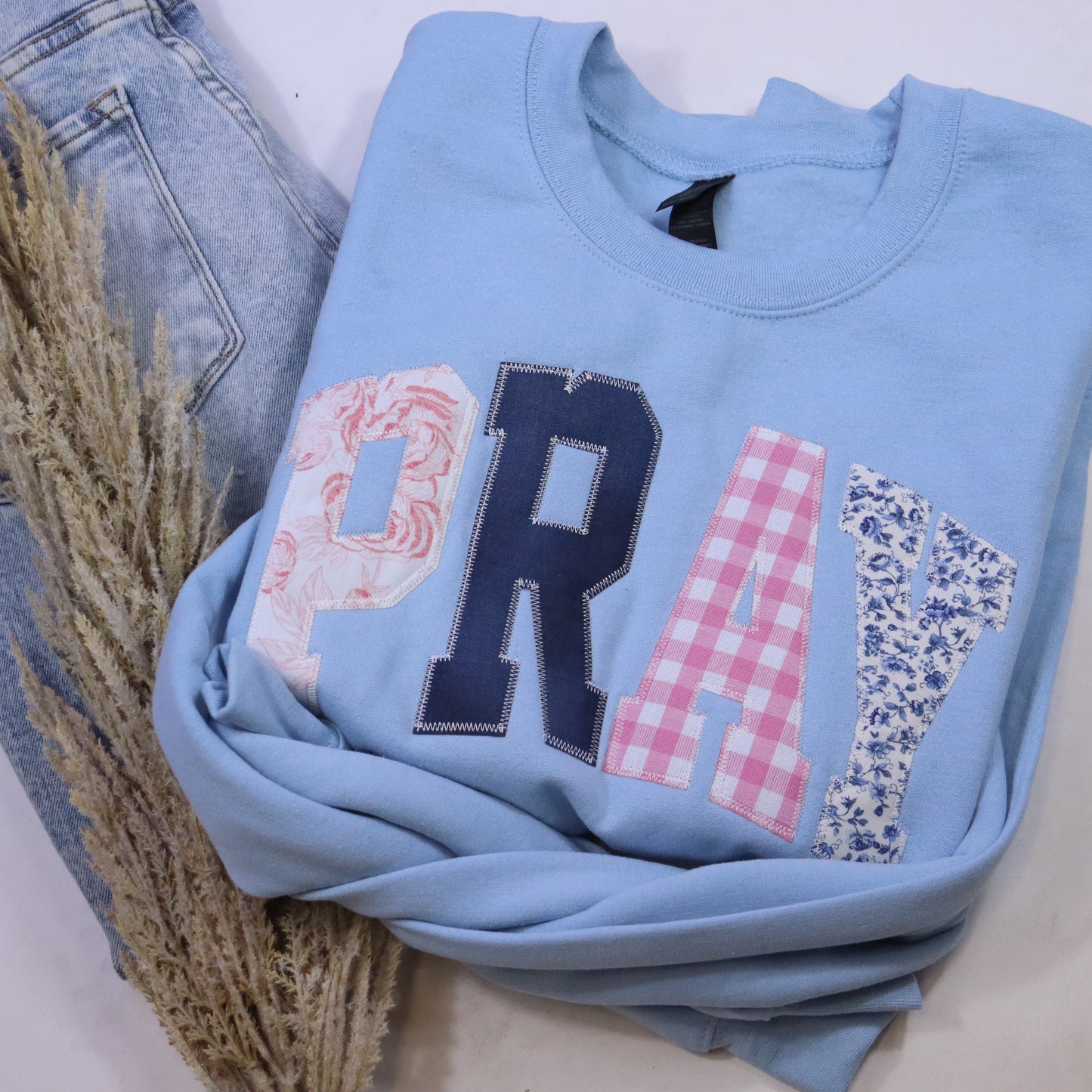 Light Blue Pray Sweatshirt