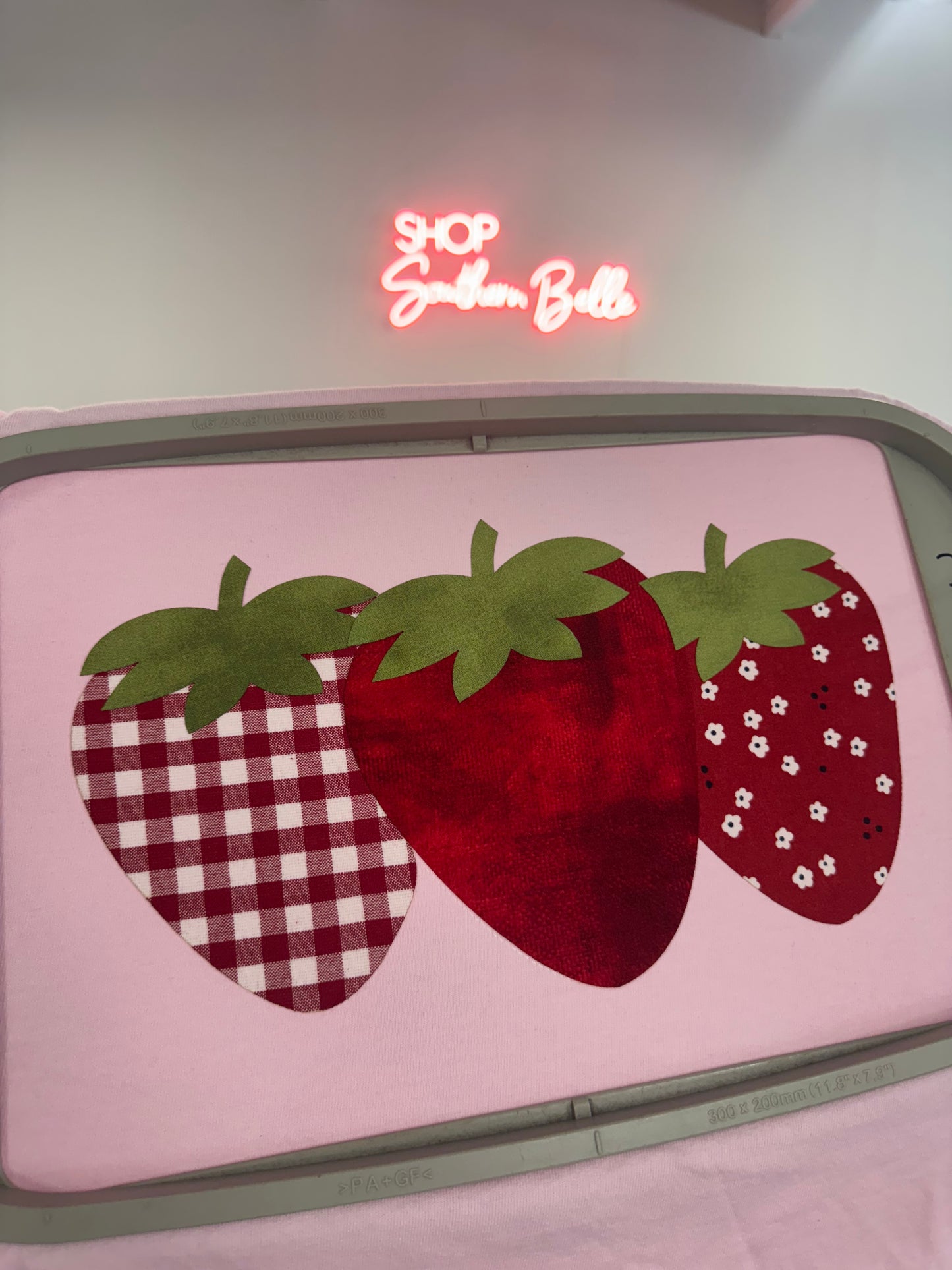 Pink Strawberries Short Sleeve