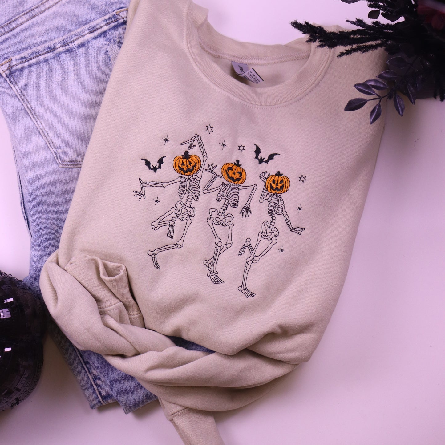 Sand Spooky Scary Skeletons Sweatshirt