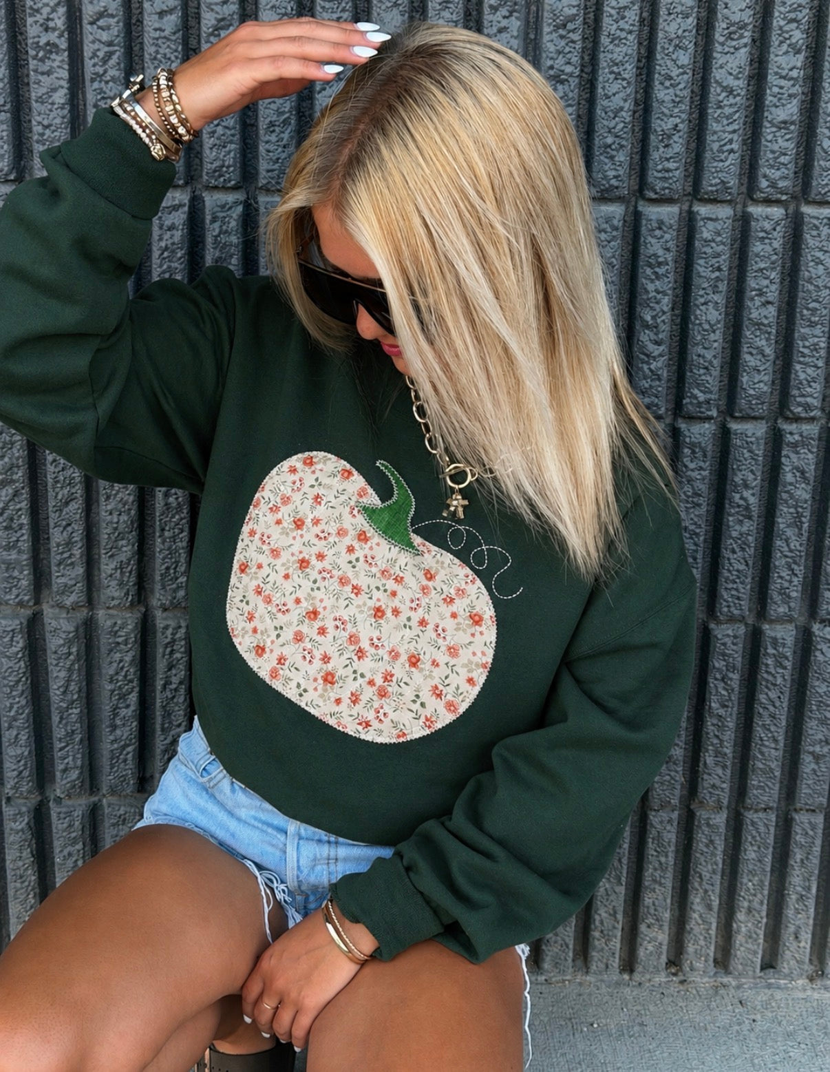 Fall Floral Pumpkin Sweatshirt