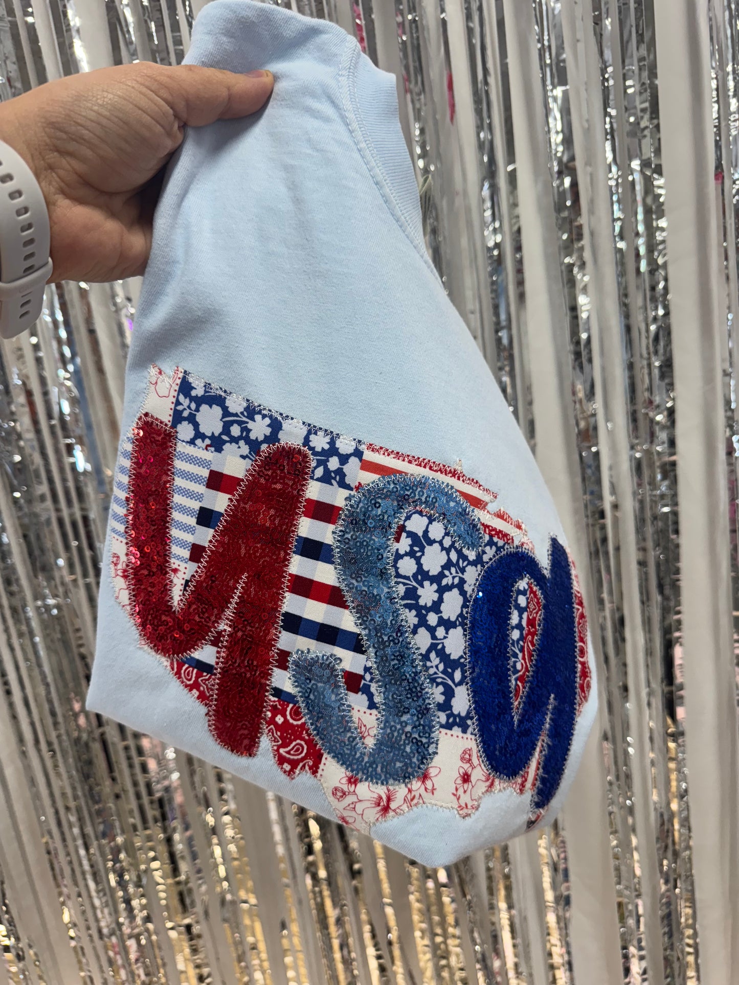 Patchwork America USA Short Sleeve