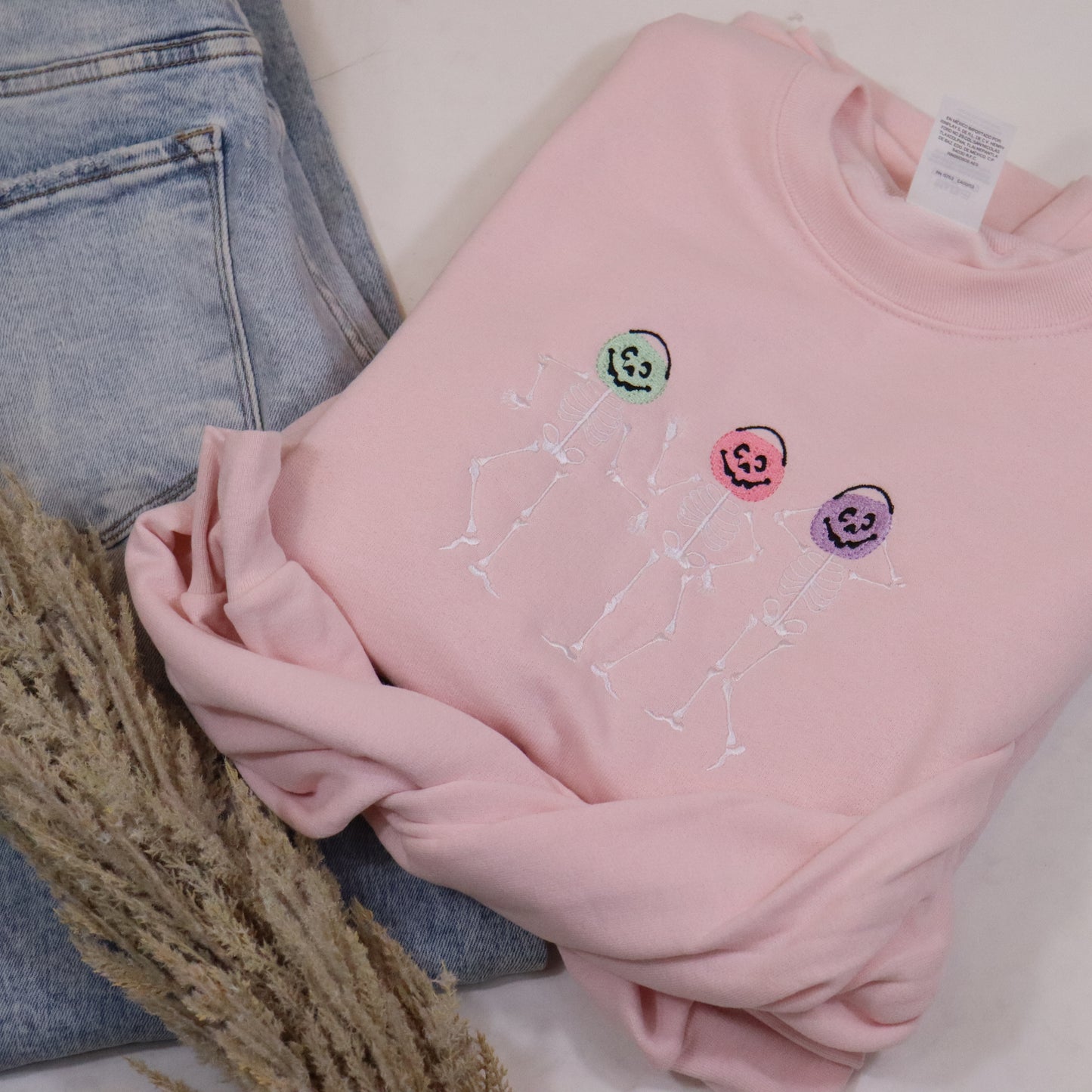 Pink Dancing Skellies Sweatshirt