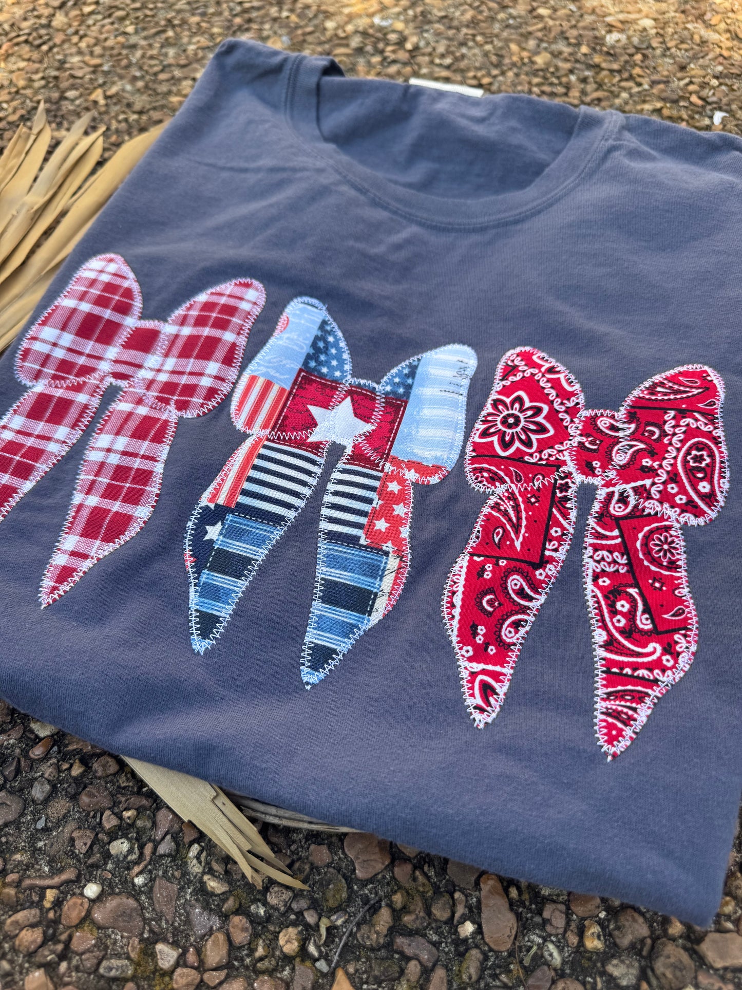 Patriotic Bows Short Sleeve