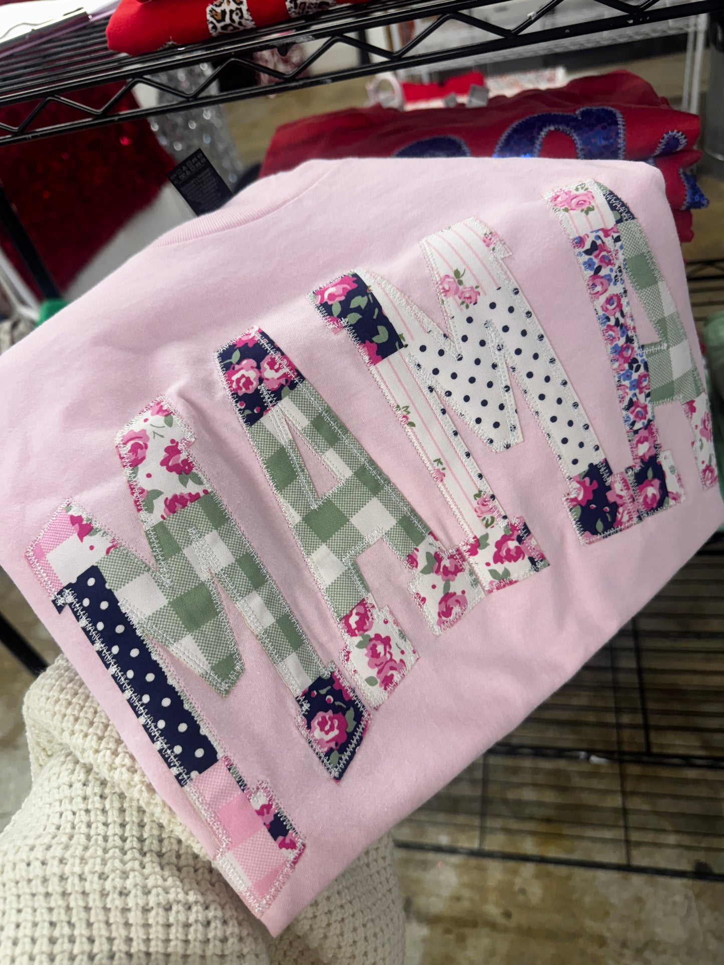 LIMITED DROP Patchwork Mama Short Sleeve