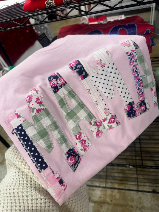 LIMITED DROP Patchwork Mama Short Sleeve