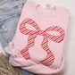 Pink Christmas Bow Sweatshirt