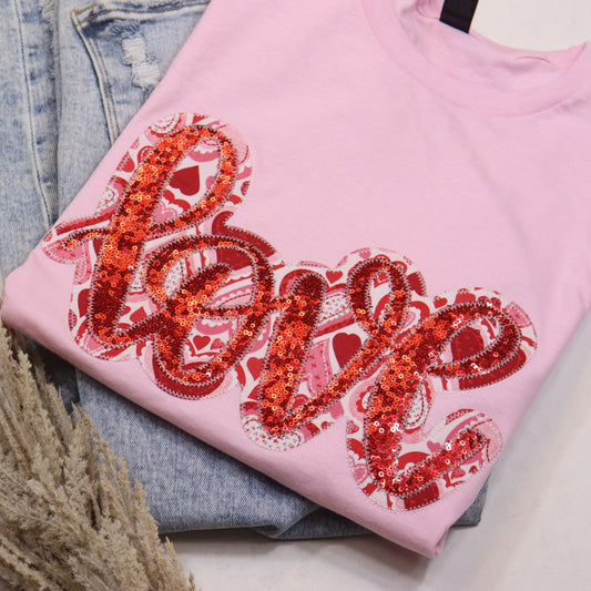 Double Layer Love Short Sleeve