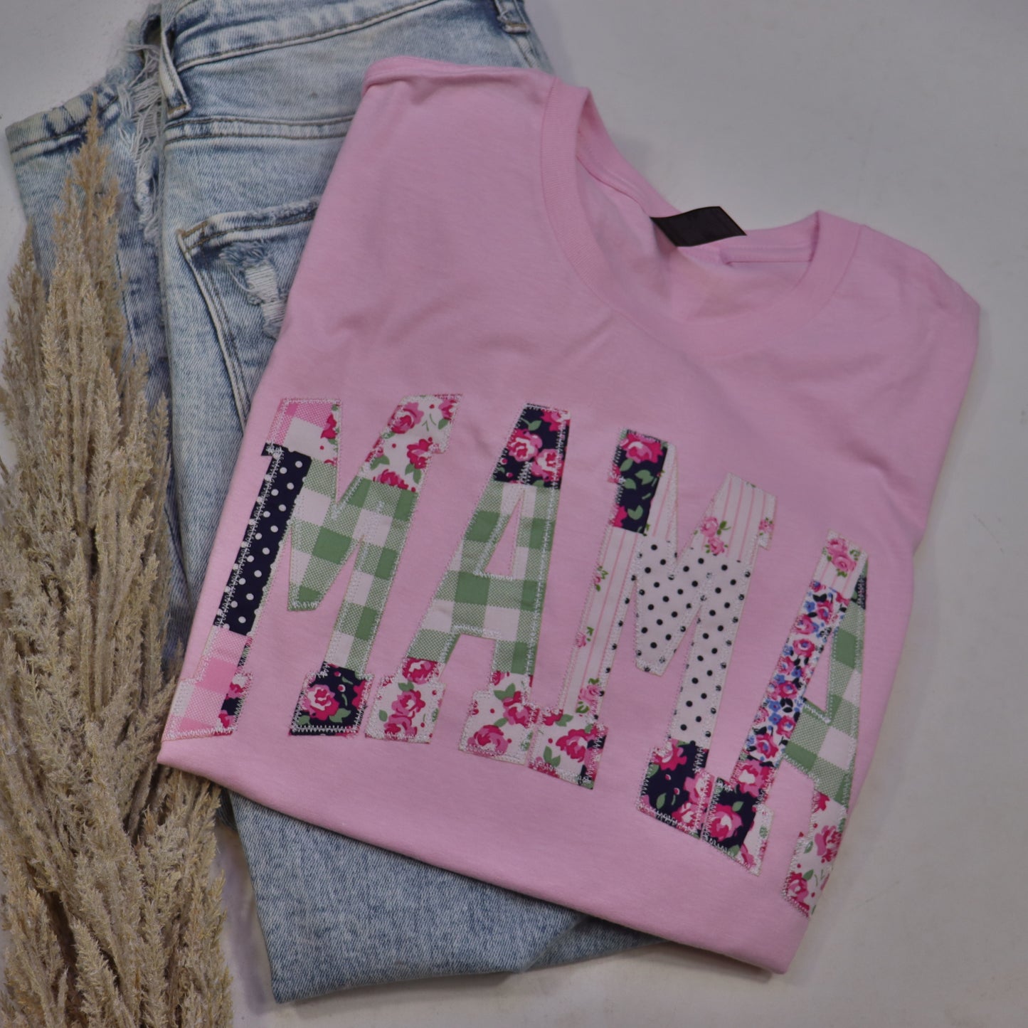 LIMITED DROP Patchwork Mama Short Sleeve