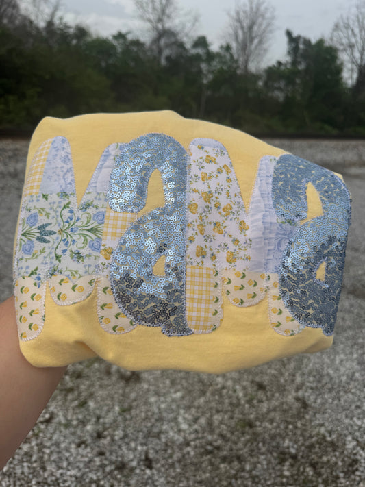 Patchwork Mama Short Sleeve