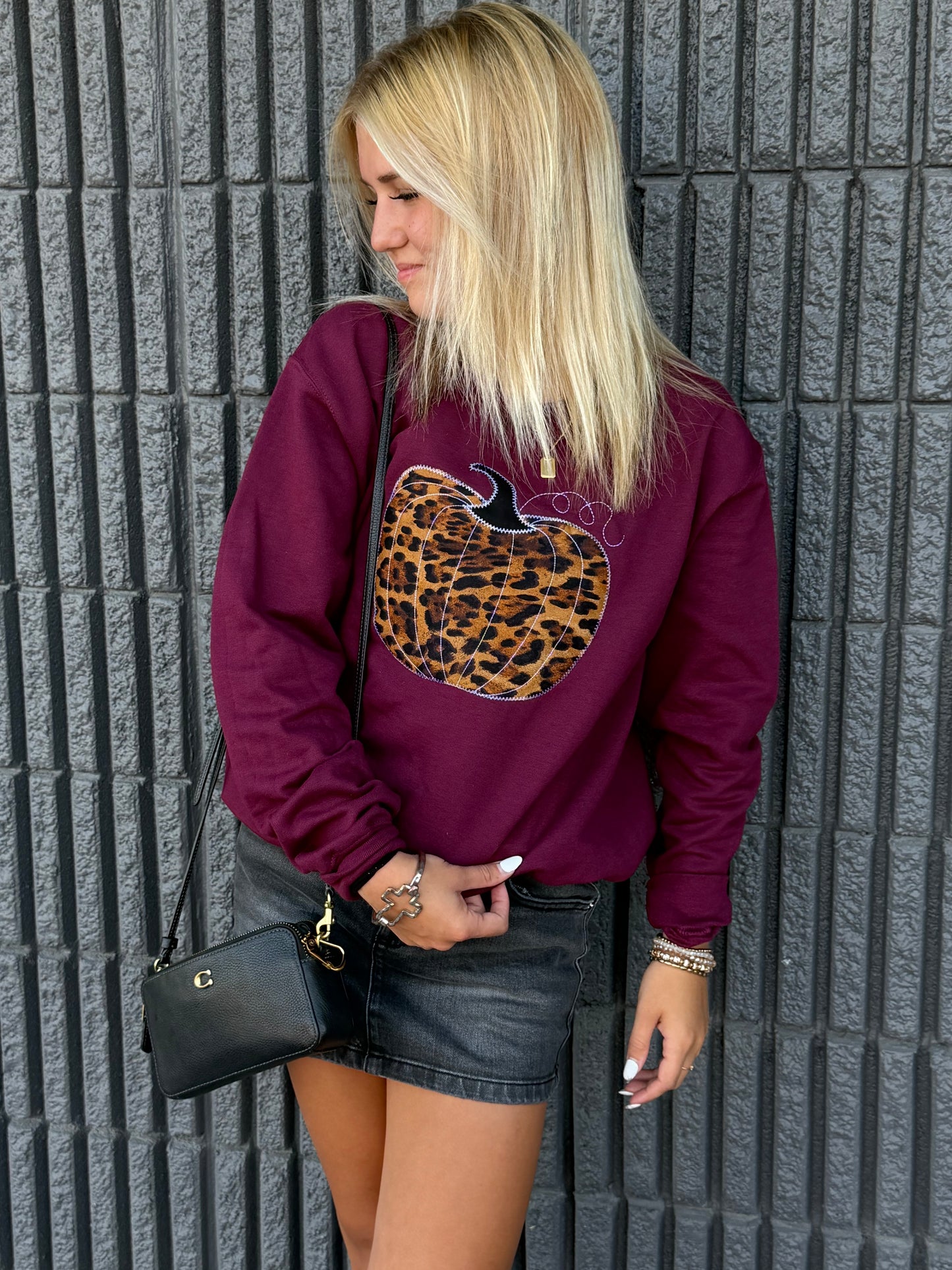 Leopard Pumpkin Sweatshirt