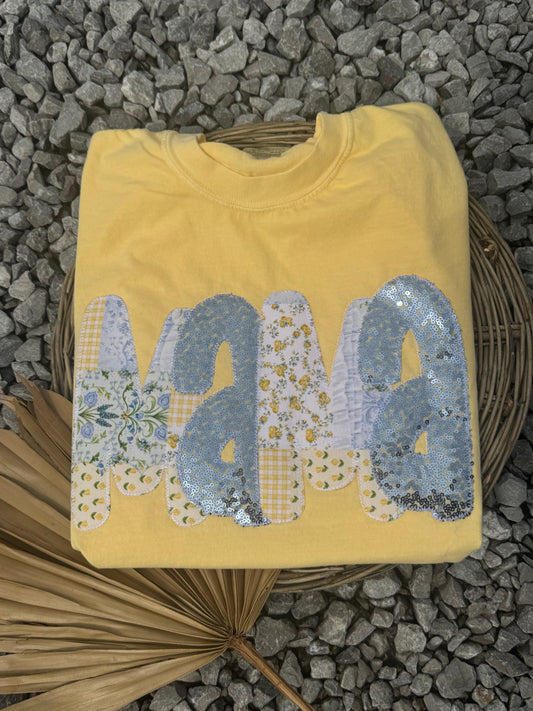 Patchwork Mama Short Sleeve