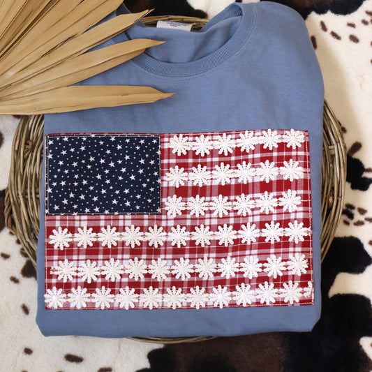 Floral Flag Short Sleeve