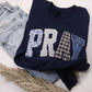 Navy Pray Sweatshirt
