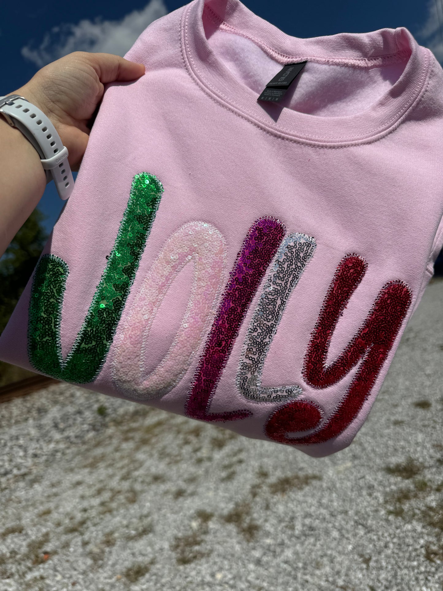 Pink Jolly Modge Podge Sweatshirt