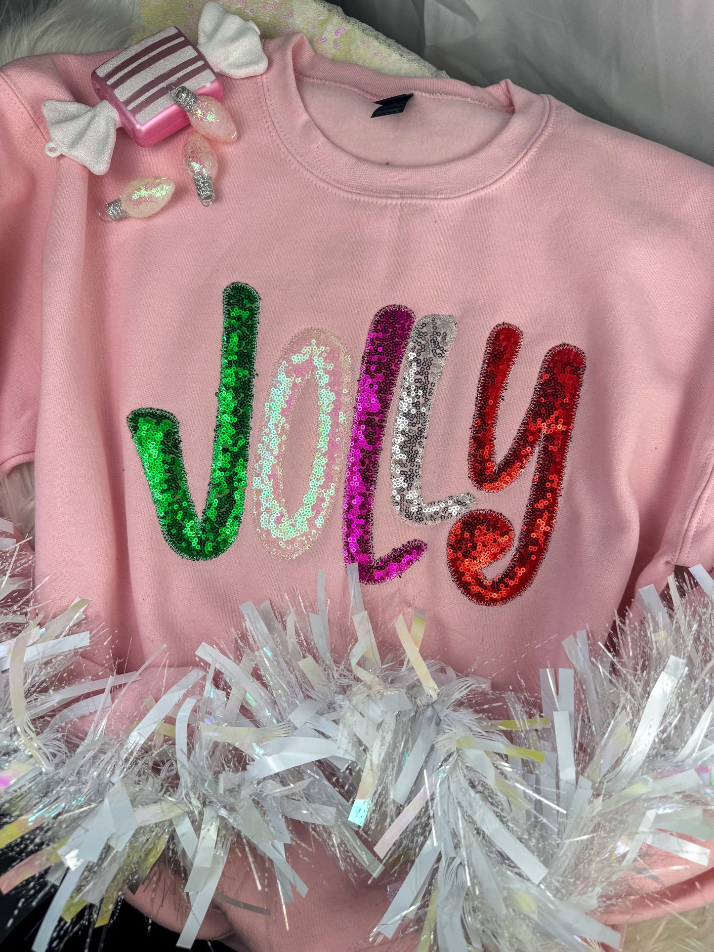 Pink Jolly Modge Podge Sweatshirt