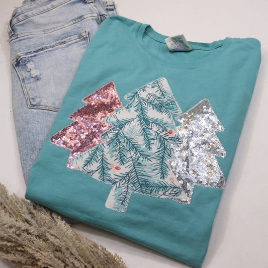 Christmas Tree Trio Short Sleeve