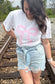 Pink Gingham Bow Short Sleeve