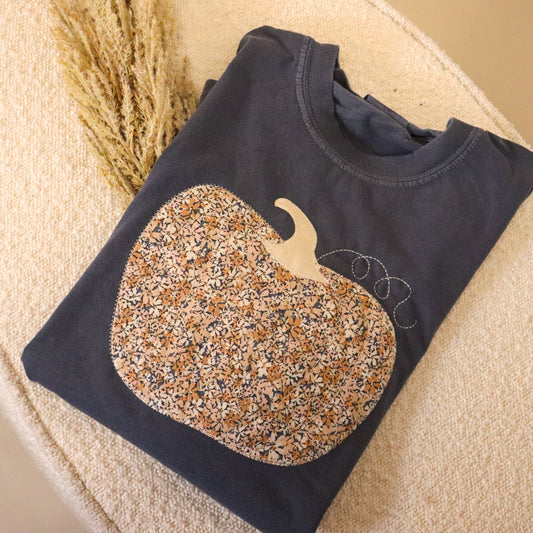 Almost Denim Pumpkin Short Sleeve