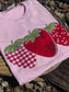 Pink Strawberries Short Sleeve
