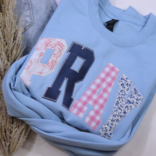Light Blue Pray Sweatshirt
