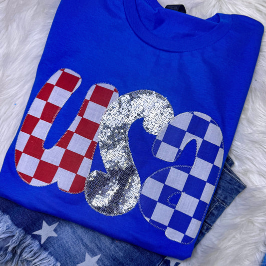 Checkerboard USA Short Sleeve