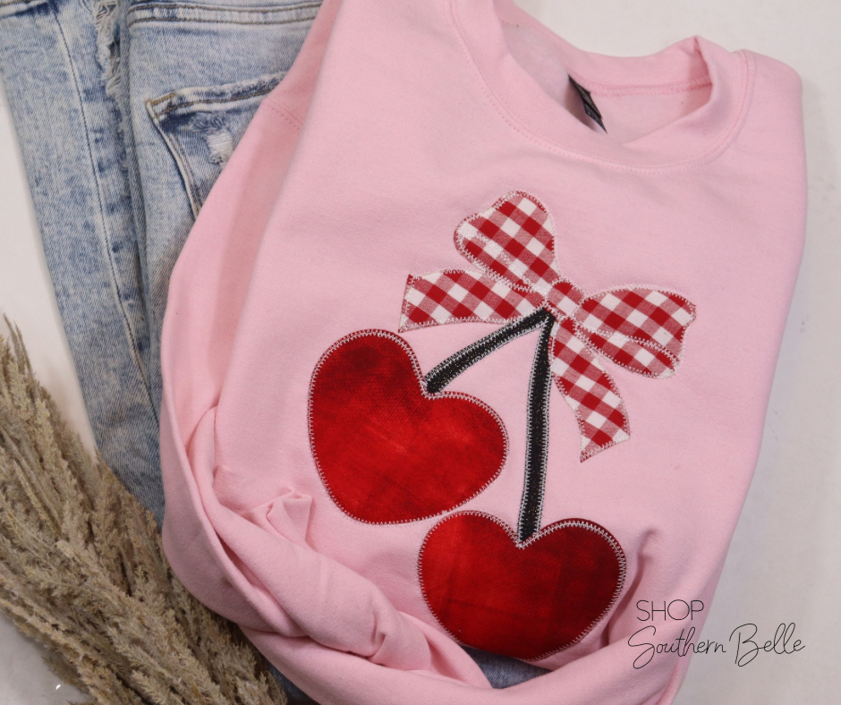 Pink Cherries Sweatshirt