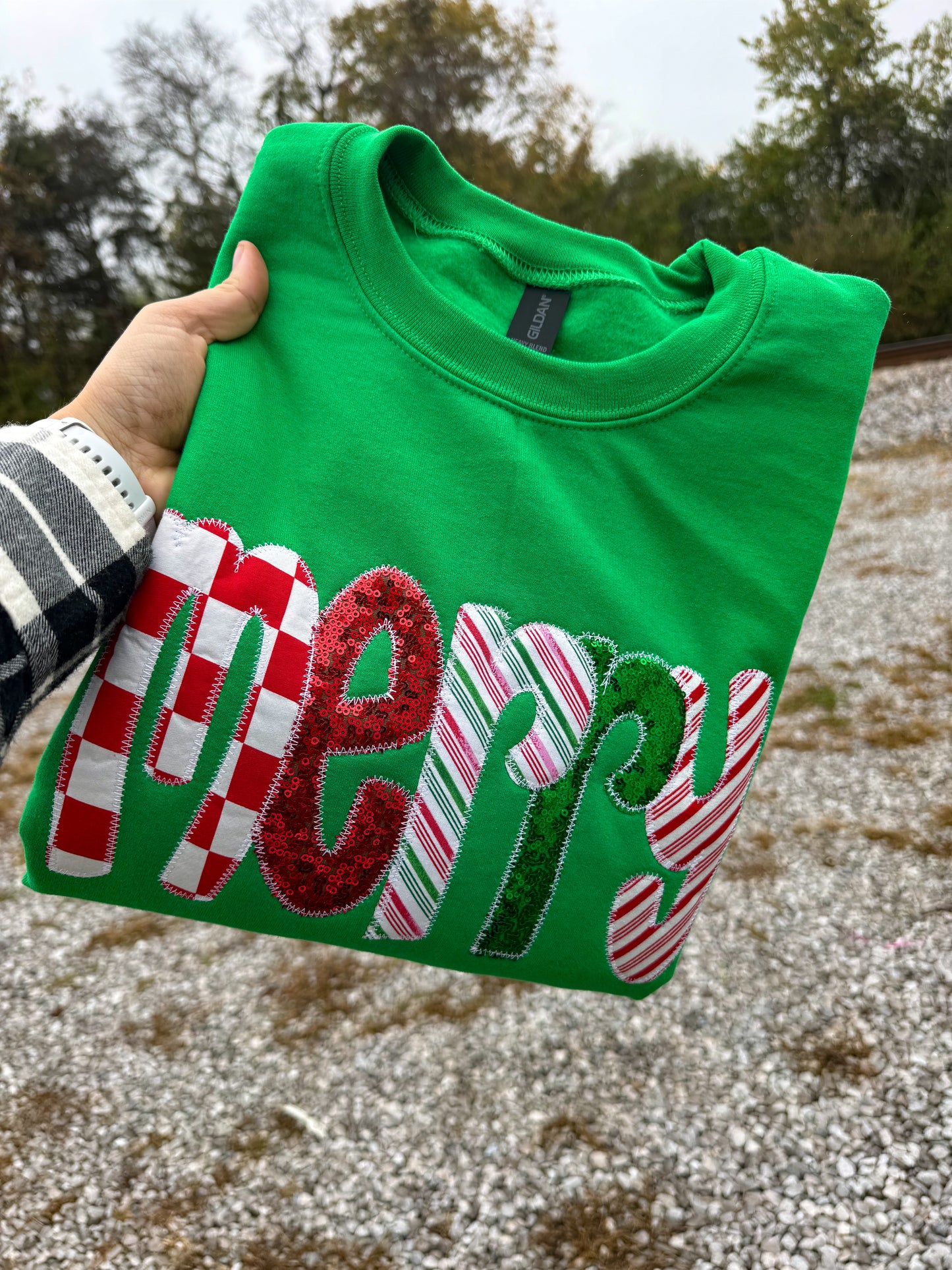 Green Merry Modge Podge Sweatshirt