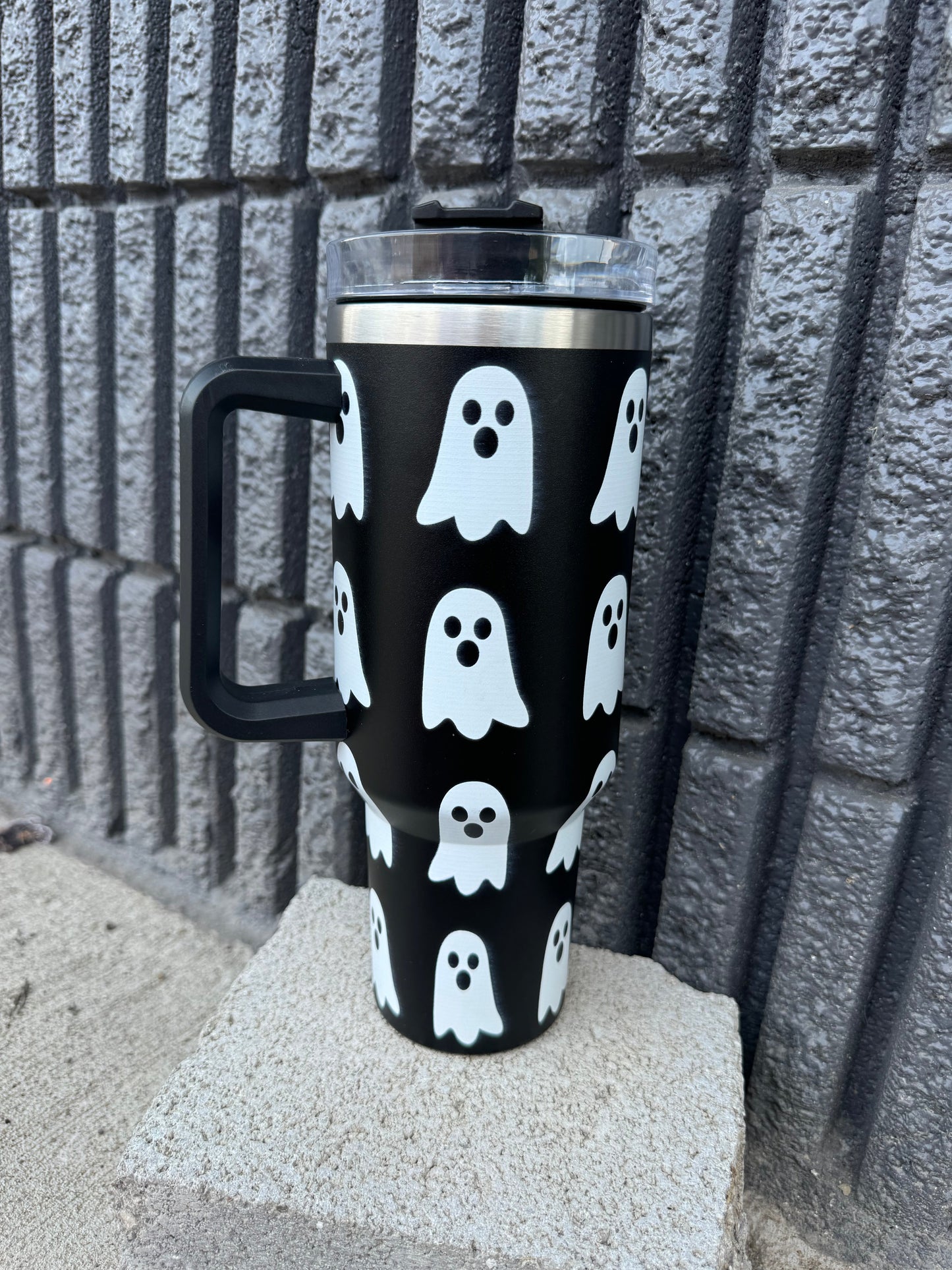 Spooky Ghost 40oz Stainless Steel Cup