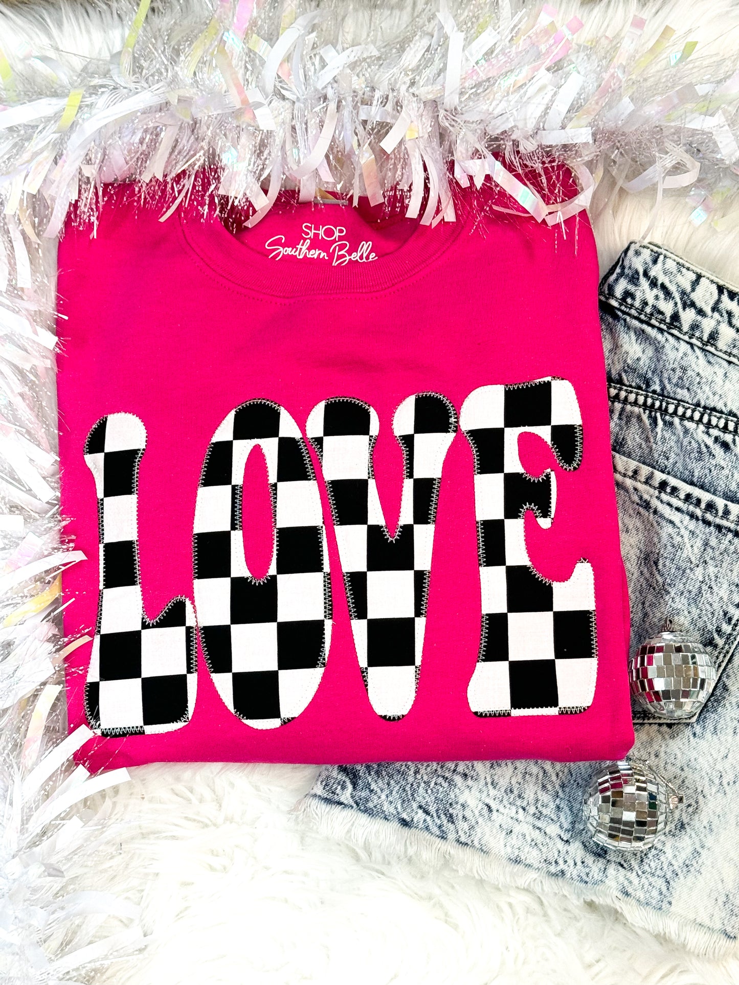 Pink Retro Love Sweatshirt