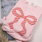 Pink Christmas Bow Sweatshirt