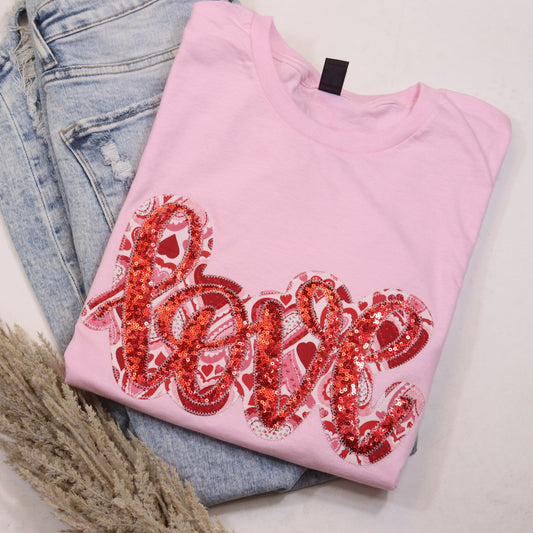 Double Layer Love Short Sleeve
