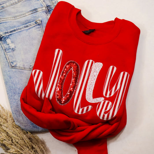 Red Jolly Sweatshirt
