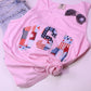 Pink Usa Patchwork Tank
