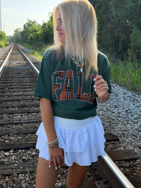 Fall Plaid Short Sleeve