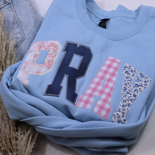 Light Blue Pray Sweatshirt