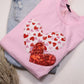 Pink Double Heart Short Sleeve