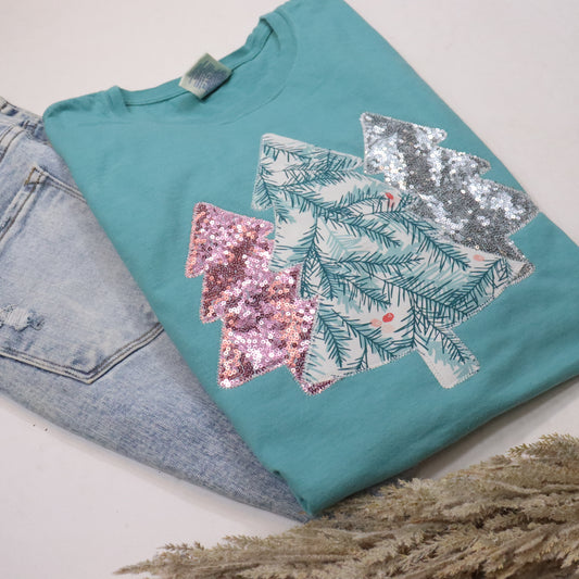 Christmas Tree Trio Short Sleeve