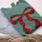Christmas Plaid Bow Short Sleeve