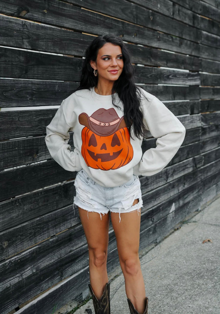 Pumpkin Cowboy Sweatshirt