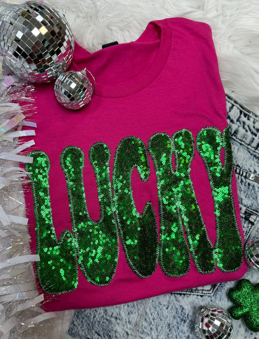 Lucky Sequins Short Sleeve