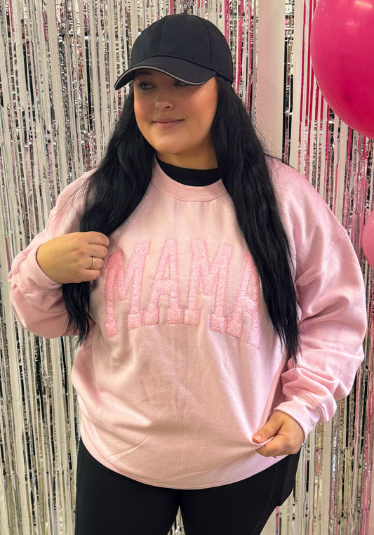 Pink Tonal Mama Sweatshirt