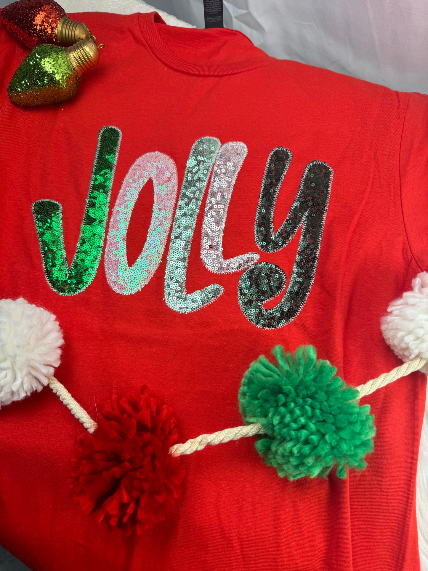 Red Jolly Modge Podge Short Sleeve