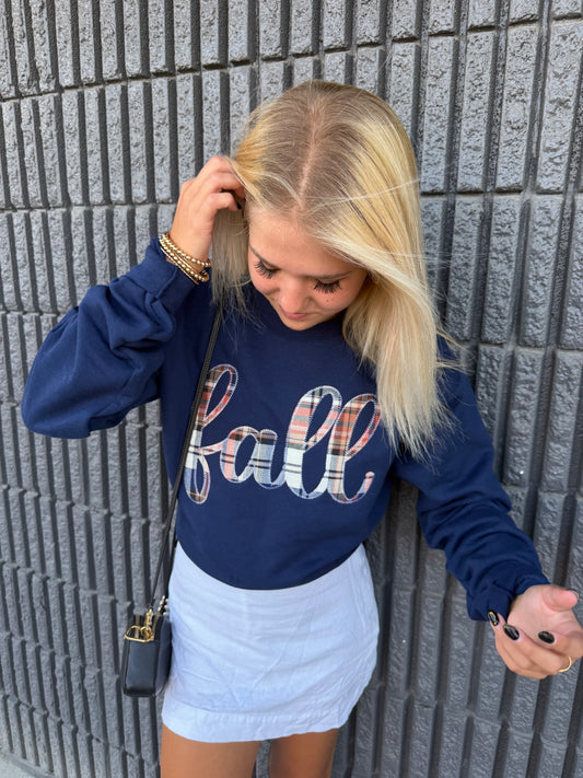 Fall Plaid Sweatshirt
