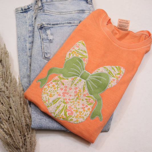 Melon Bunny With Bow Short Sleeve