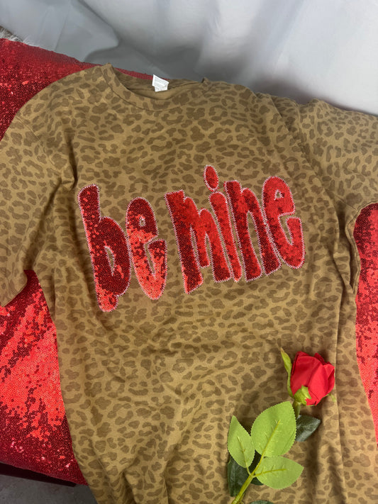 Be Mine Brown Leopard Short Sleeve