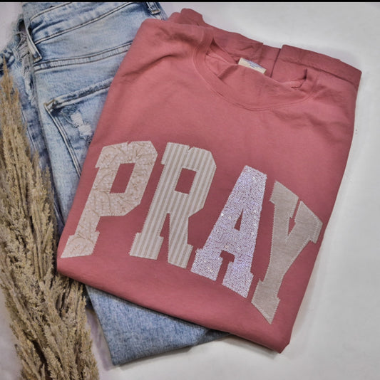 Light Mauve Pray Short Sleeve