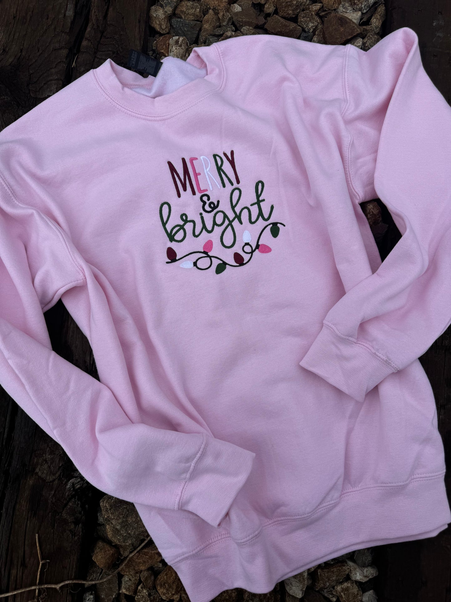 Pink Merry and Bright Sweatshirt