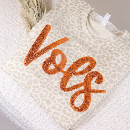 Vols Sequins Short Sleeve